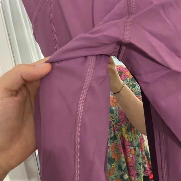 Lululemon Fast & Free 7/8 Tight II *Non-Reflective Nulux 25" Vintage Plum - Picture 4 of 4